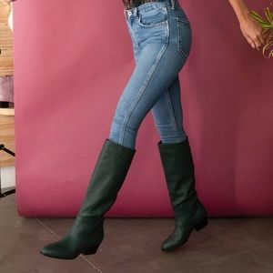 Charlotte Stone - Lea Boot in Malachite